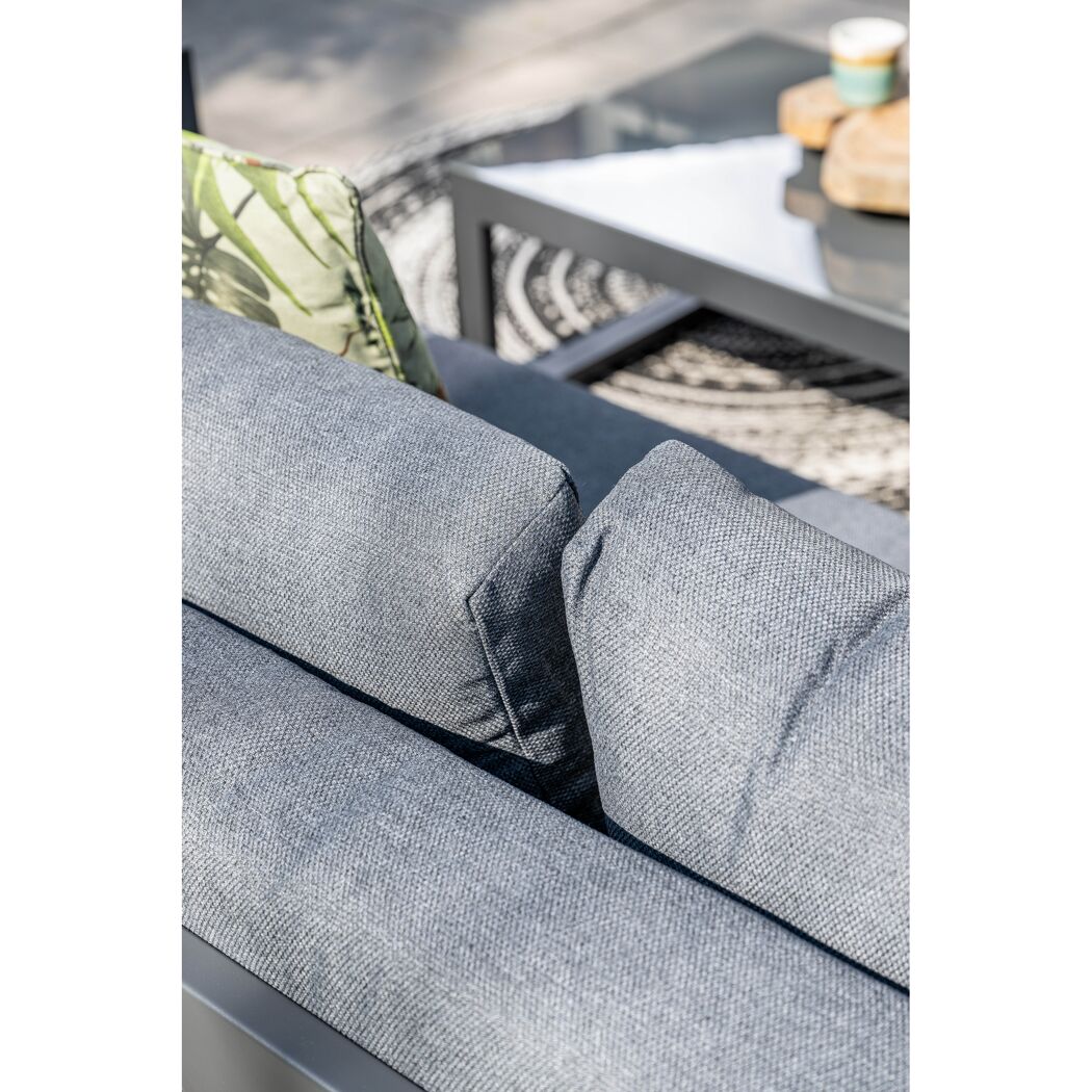 Loungemöbelset 'Esmee' Aluminium grau/anthrazit 3-teilig