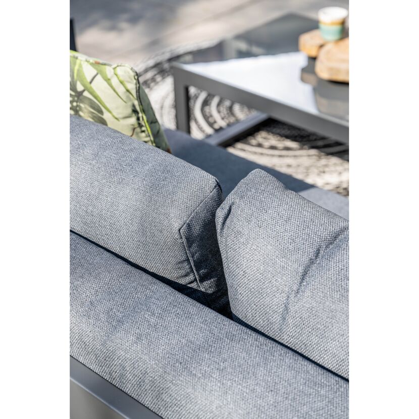 Loungemöbelset 'Esmee' Aluminium grau/anthrazit 3-teilig