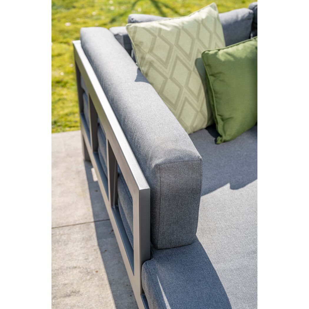 Loungemöbelset 'Esmee' Aluminium grau/anthrazit 3-teilig