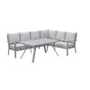 Loungemöbelset 'Sergio' Aluminium hellgrau 3-teilig