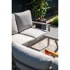 Loungemöbelset 'Sergio' Aluminium hellgrau 3-teilig