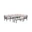 Loungemöbelset 'Corsica' Aluminium sand/grau 4-teilig
