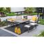 Loungemöbelset 'Corsica' Aluminium sand/grau 4-teilig
