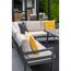 Loungemöbelset 'Corsica' Aluminium sand/grau 4-teilig