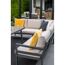 Loungemöbelset 'Corsica' Aluminium sand/grau 4-teilig