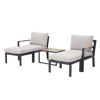 Loungemöbelset 'Cinto' Aluminium sand/grau 5-teilig