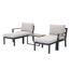 Loungemöbelset 'Cinto' Aluminium sand/grau 5-teilig