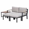 Loungemöbelset 'Cinto' Aluminium sand/grau 5-teilig