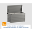 Gartenbox 'Euroline' Stahl/Metall 136 x 72,5 x 67,2 cm