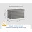 Gartenbox 'Euroline' Stahl/Metall 136 x 72,5 x 67,2 cm