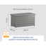 Gartenbox 'Euroline' Stahl/Metall 136 x 72,5 x 67,2 cm