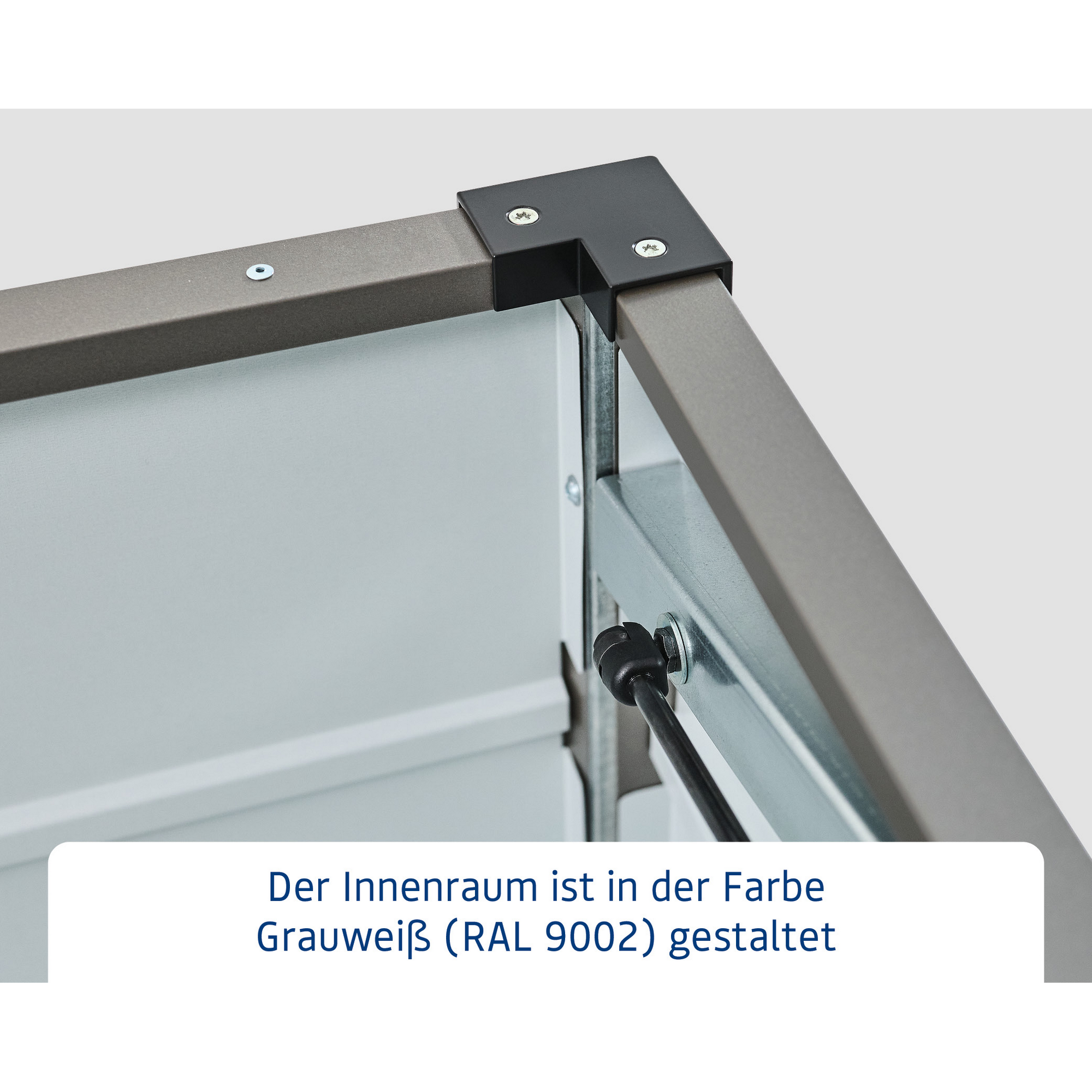 Gartenbox 'Euroline' Stahl/Metall 136 x 72,5 x 67,2 cm