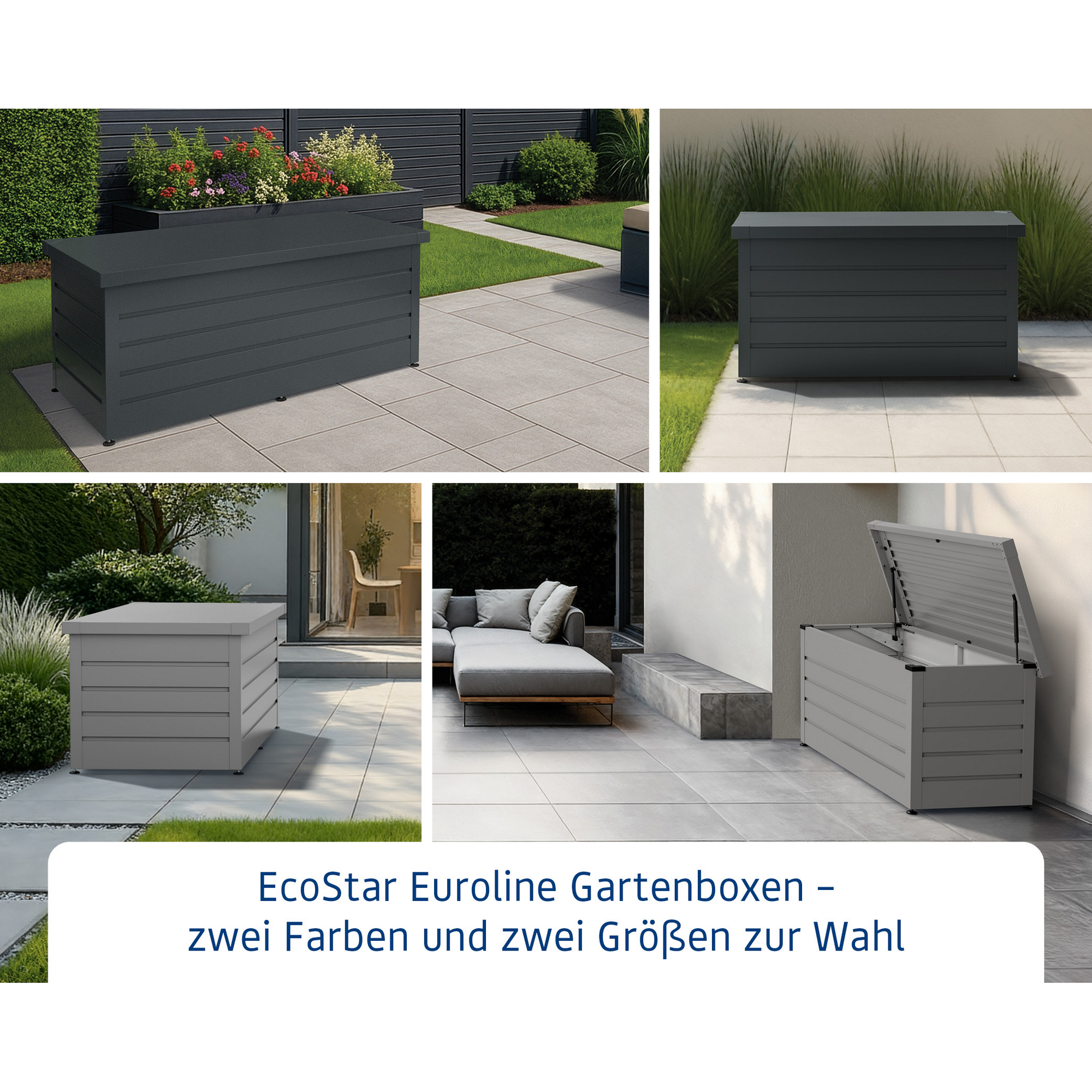Gartenbox 'Euroline' Stahl/Metall 166 x 72,5 x 87,2 cm