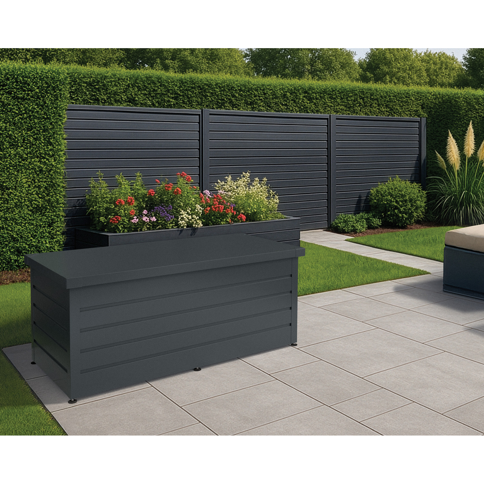 Gartenbox 'Euroline' Stahl/Metall 166 x 72,5 x 87,2 cm