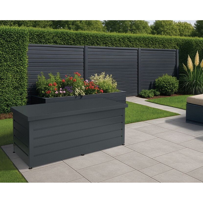 Gartenbox 'Euroline' Stahl/Metall 166 x 72,5 x 87,2 cm