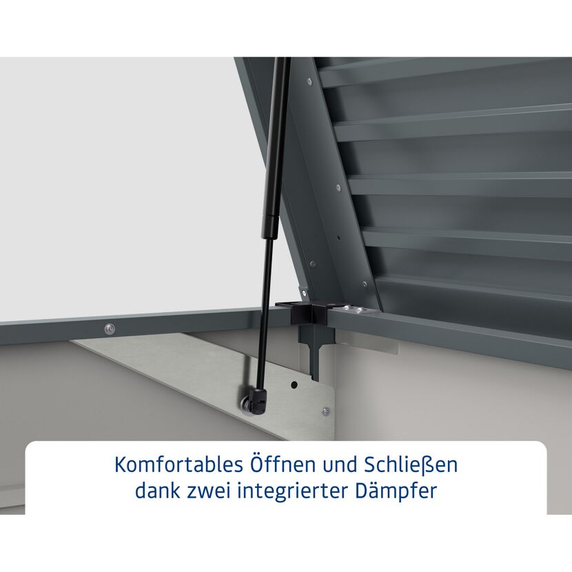 Gartenbox 'Euroline' Stahl/Metall 166 x 72,5 x 87,2 cm
