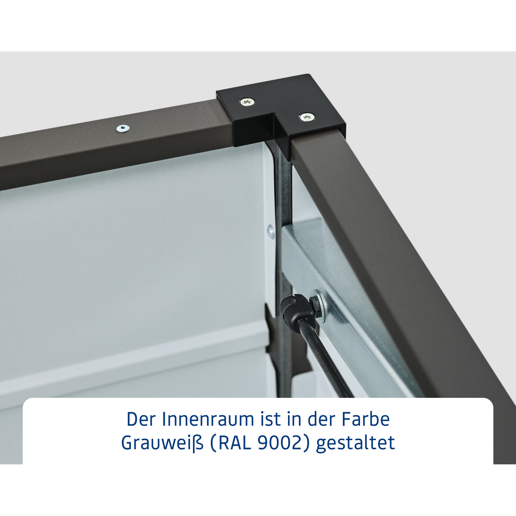 Gartenbox 'Euroline' Stahl/Metall 166 x 72,5 x 87,2 cm