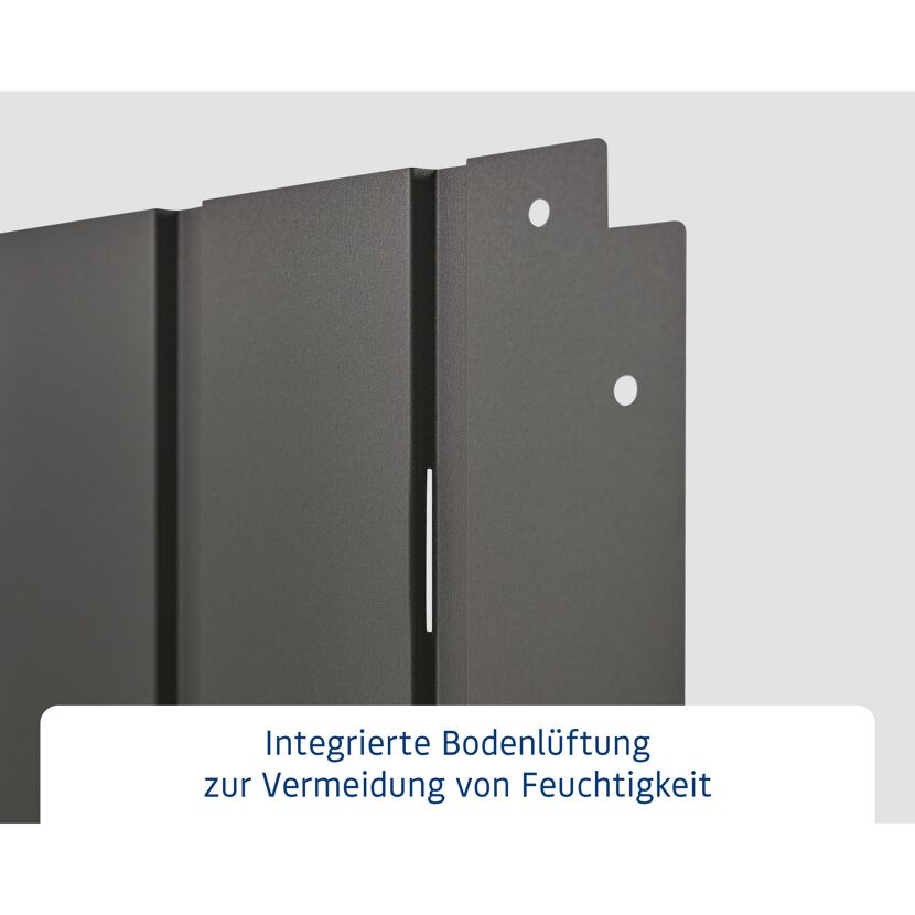 Gartenbox 'Euroline' Stahl/Metall 166 x 72,5 x 87,2 cm