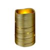 LED-Kerze goldfarben Ø 7,5 x 12 cm