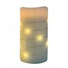 LED-Kerze cremefarben Ø 7,5 x 15 cm