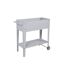 Hochbeet 'Fiora' Stahl hellgrau 35 x 80 x 75 cm