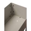 Hochbeet 'Fiora' Stahl hellgrau 35 x 80 x 75 cm