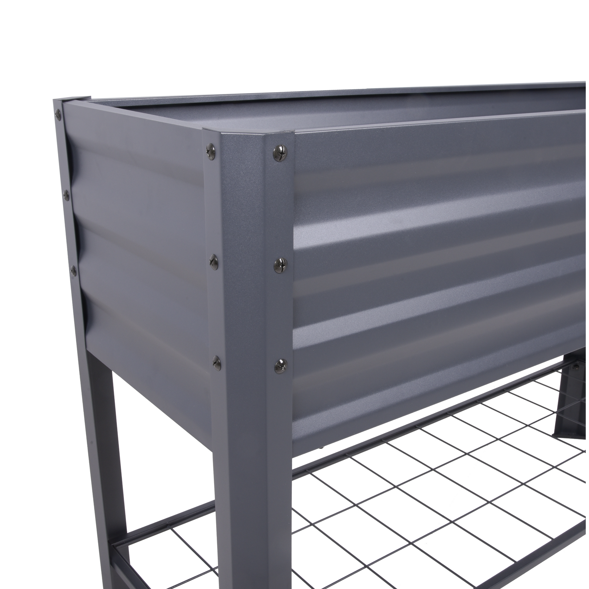 Hochbeet 'Lillia' Stahl anthrazit 41 x 80 x 114 cm