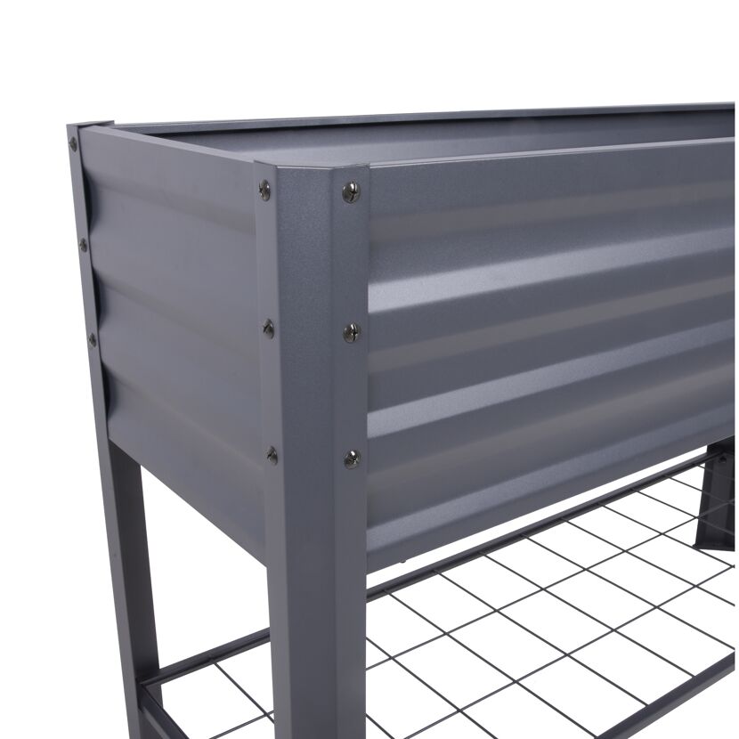 Hochbeet 'Lillia' Stahl anthrazit 41 x 80 x 114 cm