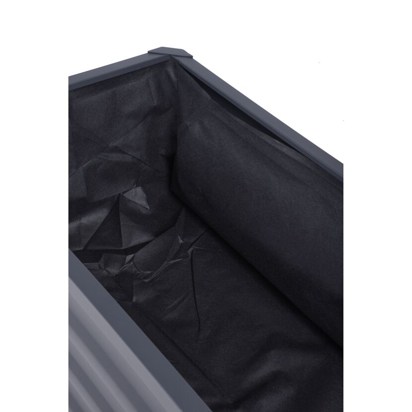 Hochbeet 'Lillia' Stahl anthrazit 41 x 80 x 114 cm