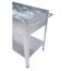 Hochbeet 'Mariegold' Stahl silbern 51,5 x 80 x 101,5 cm
