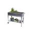 Hochbeet 'Mariegold' Stahl silbern 51,5 x 80 x 101,5 cm