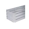 Beetumrandung 'Magnolia' Stahl silbern 120 x 45 x 30 cm