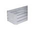 Beetumrandung 'Magnolia' Stahl silbern 120 x 45 x 30 cm