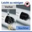 WC-Bürstengarnitur 'Turbo-Loc® Lizan' mit Silikon-Bürstenkopf Stahl weiss
