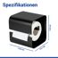 Toilettenpapierhalter 'Turbo-Loc® Lizan' Stahl schwarz
