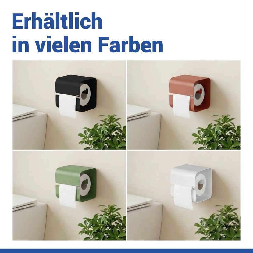 Toilettenpapierhalter 'Turbo-Loc® Lizan' Stahl schwarz