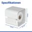Toilettenpapierhalter 'Turbo-Loc® Lizan' Stahl weiss