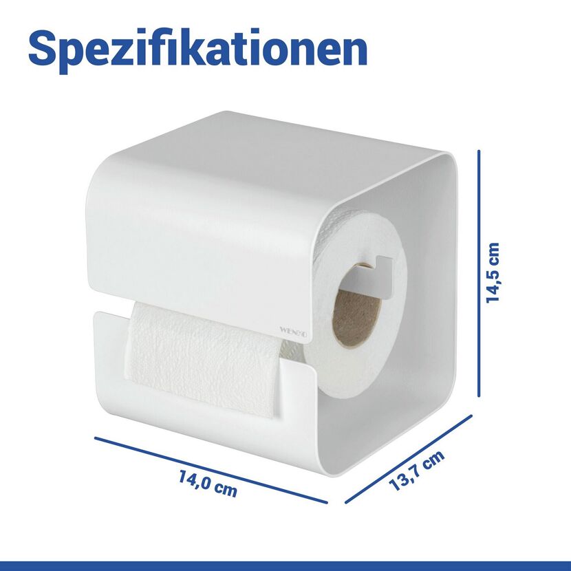 Toilettenpapierhalter 'Turbo-Loc® Lizan' Stahl weiss