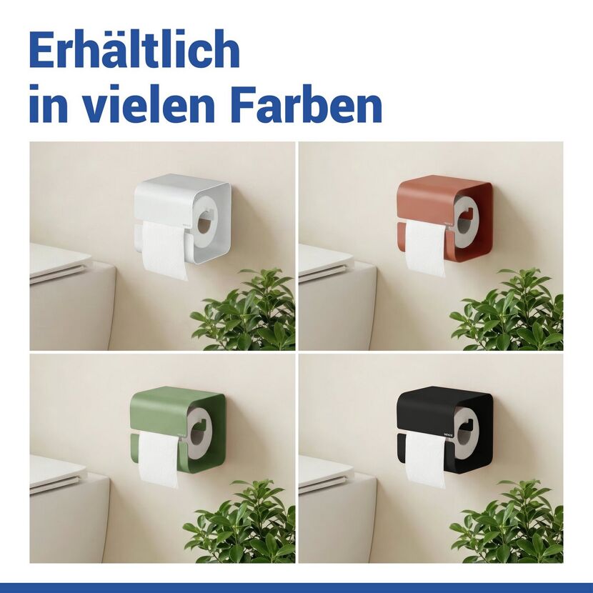 Toilettenpapierhalter 'Turbo-Loc® Lizan' Stahl weiss