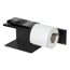 Toilettenpapierhalter 'Turbo-Loc® Lizan' mit Ablage Stahl schwarz
