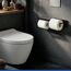 Toilettenpapierhalter 'Turbo-Loc® Lizan' mit Ablage Stahl schwarz