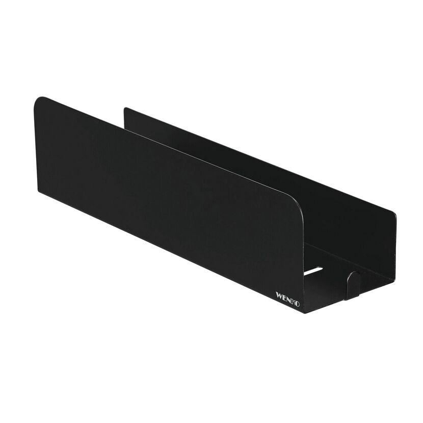 Wandablage 'Lizan' schwarz Edelstahl 30,5 x 8 x 8,5 cm