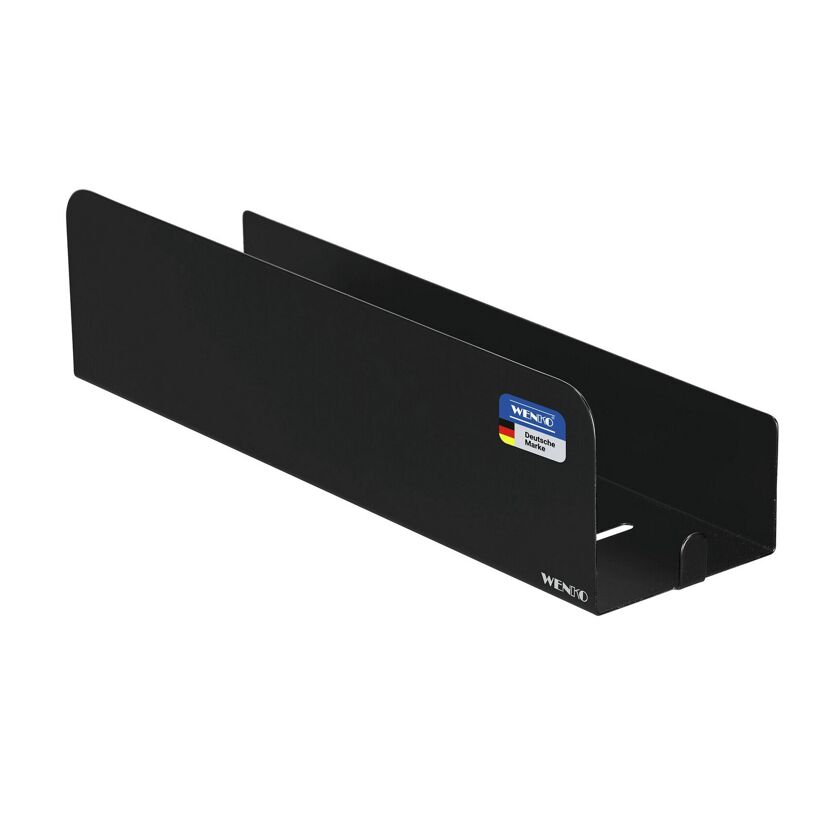 Wandablage 'Lizan' schwarz Edelstahl 30,5 x 8 x 8,5 cm