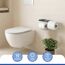 Toilettenpapierhalter 'Turbo-Loc® Lizan' mit Ablage Stahl weiss