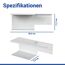 Toilettenpapierhalter 'Turbo-Loc® Lizan' mit Ablage Stahl weiss