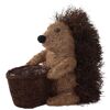 Deko-Pflanzgefäß 'Igel' Rebengeäst und Rattan Korb naturfarben 32 x 30 x 28 cm