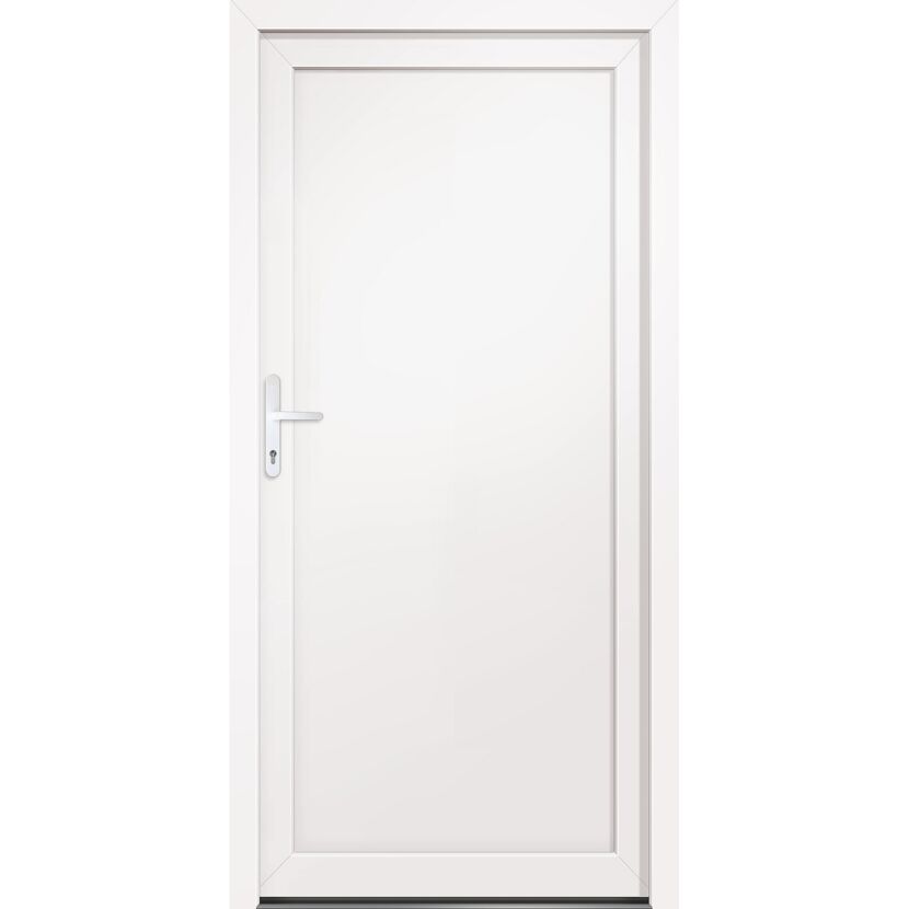 Kunststoff-Nebeneingangstür 'BAZ 673' weiß 1980 x 980 mm DIN rechts