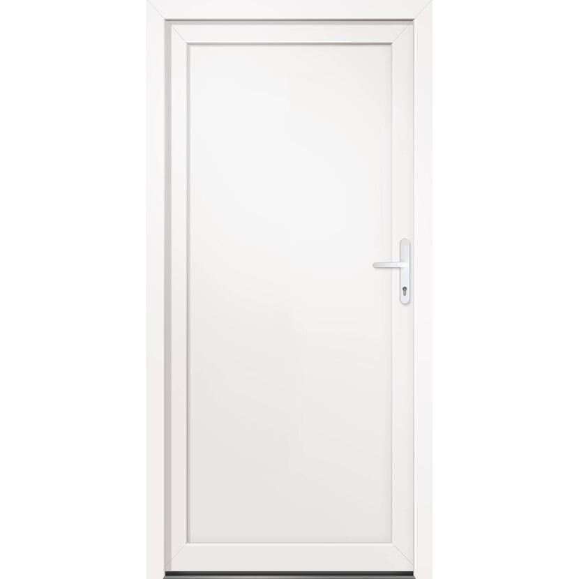 Kunststoff-Nebeneingangstür 'BAZ 673' weiß 1980 x 980 mm DIN links