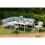 Loungemöbelset 'Harvey XL' Aluminium hellgrau 6-teilig