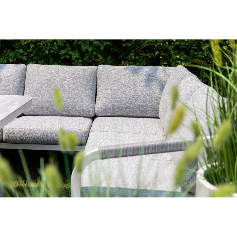 Loungemöbelset 'Harvey XL' Aluminium hellgrau 6-teilig